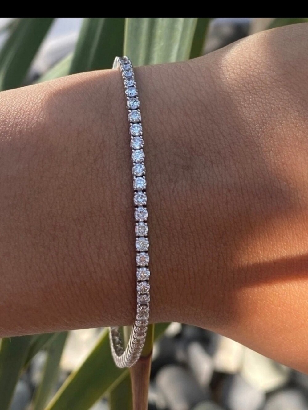 8" 9 Ct Moissanite Diamond Tennis Bracelet